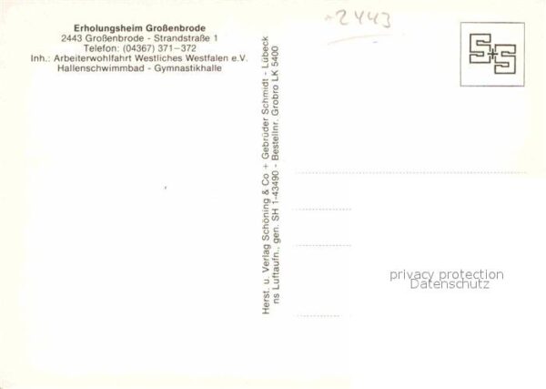 Grossenbrode Ostseebad Erholungsheim Fliegeraufnahme – Bild 2