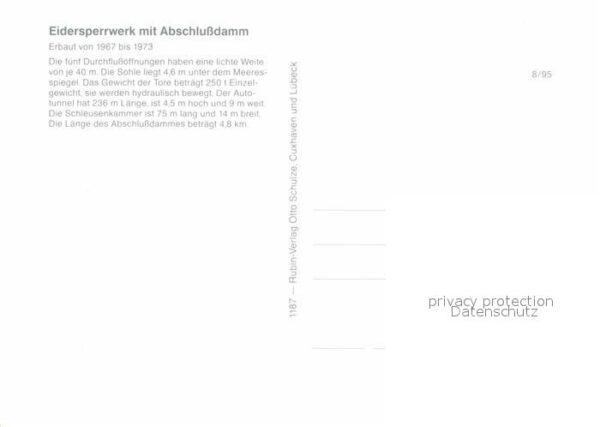 Eidersperrwerk mit Abschlussdamm Fliegeraufnahme – Bild 2