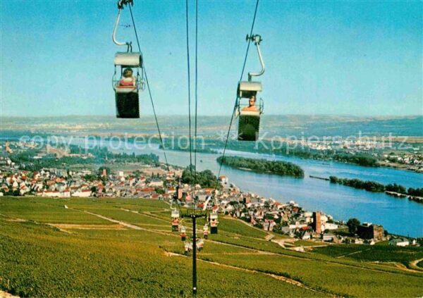 Ruedesheim Rhein Seilbahn zum Niederwalddenkmal
