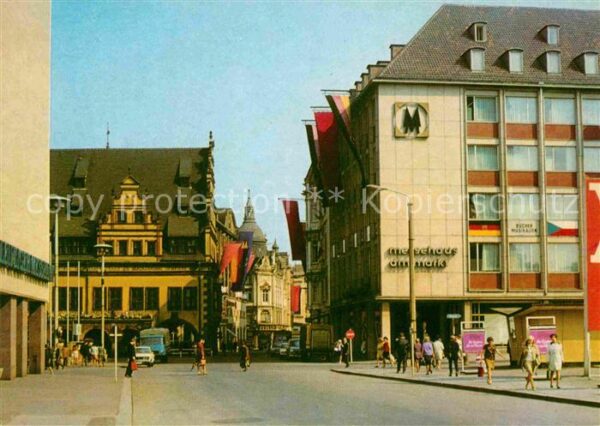Leipzig Blick in die Grimmaische Strasse Messes