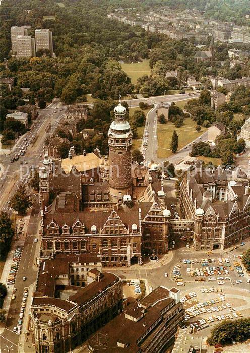 Leipzig Neues Rathaus Messestadt Aerofoto DDR L