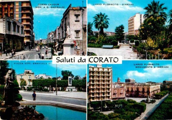 Corato Corso Cavour Largo Plebiscito Giardini