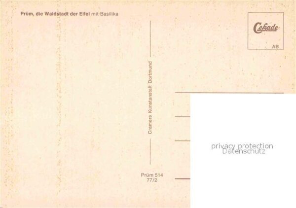 Pruem Eifel Waldstadt der Eifel mit Basilika Fliege – Bild 2
