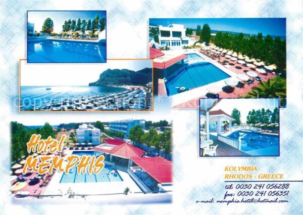 Kolymbia Hotel Memphis Swimming Pool Strand Küst