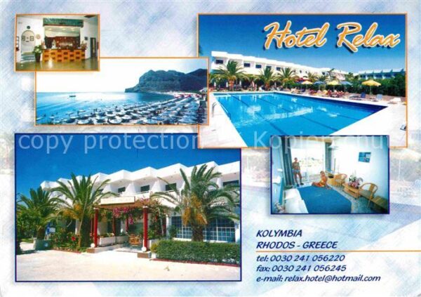 Kolymbia Hotel Relax Swimming Pool Strand Küste