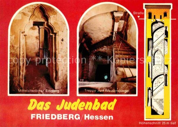 Friedberg Hessen Mittelalterliche Judenbad Tauchbad für