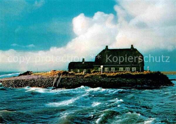 Hallig Nordsee im Sturm