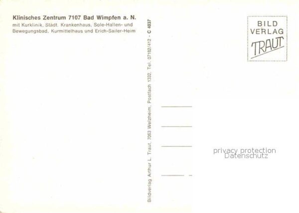 Bad Wimpfen Klinisches Zentrum Hallenbad Speisesaal – Bild 2