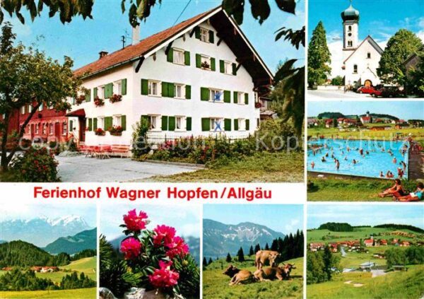 Hopfen Stiefenhofen Ferienhof Wagner Kirche Freibad Alpenpa
