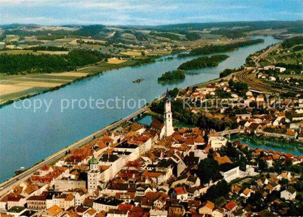 Vilshofen Donau Fliegeraufnahme