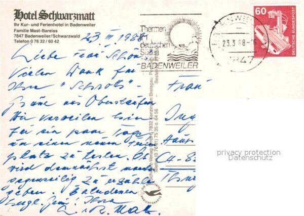 Badenweiler Hotel Schwarzmatt Kur und Ferienhotel S – Bild 2