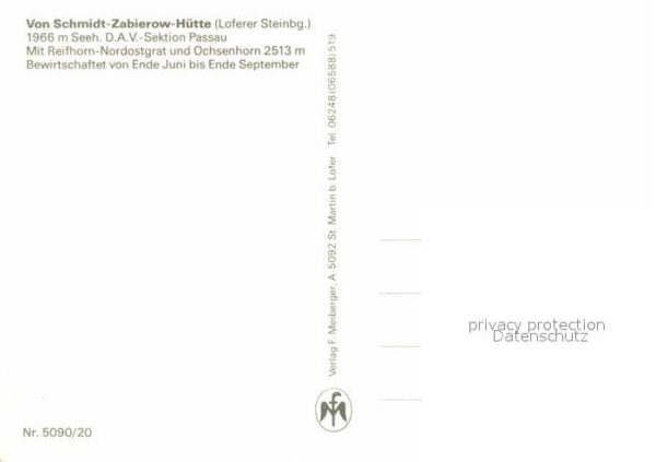 Lofer Von Schmidt Zabierow Hütte Loferer Stei – Bild 2