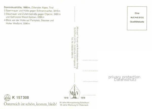 Dominikushuette Zillertaler Alpen Sperrmauer Stausee Ge – Bild 2