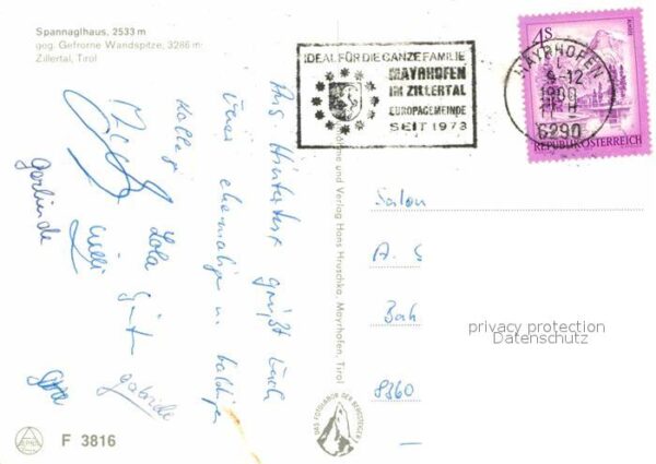 Mayrhofen Zillertal Spannaglhaus Berghütte gegen Gefrorene – Bild 2