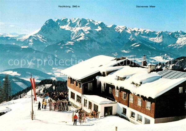 Werfenweng Berggasthof Sportalm Strussing Blick zu