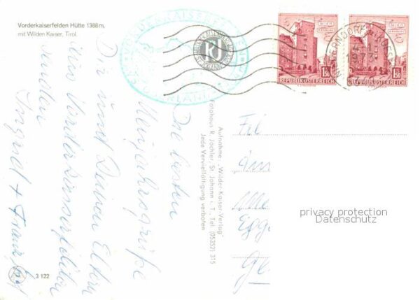 Vorderkaiserfeldenhuette mit Wildem Kaiser Kaisergebirge – Bild 2