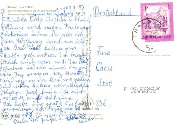 Riemannhaus gegen Schönfeldspitze Wurmkopf Steinern – Bild 2