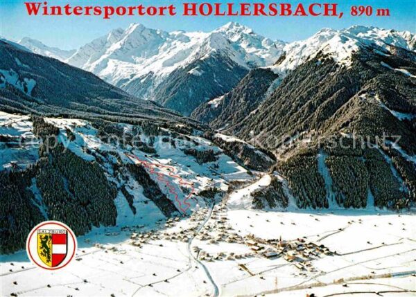 Hollersbach Pinzgau Wintersportplatz Alpenpanorama Fliegera