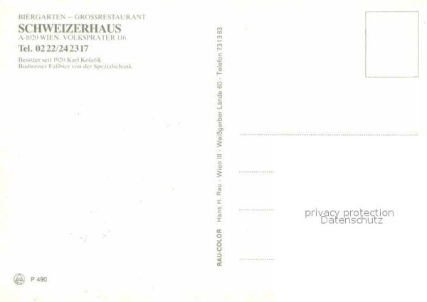 Wien Restaurant Biergarten Schweizerhaus – Bild 2