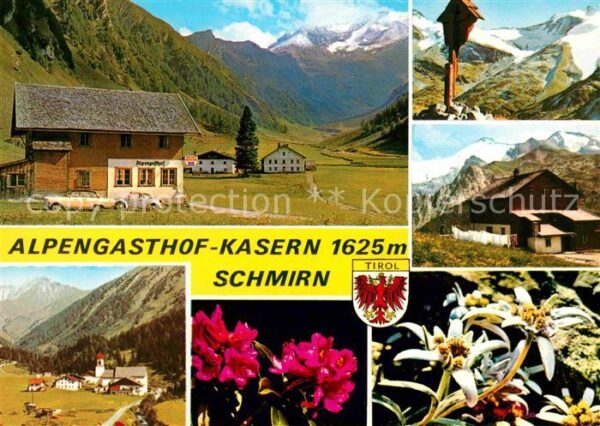 Schmirn Alpengasthof Kasern Alpenflora Edelweis
