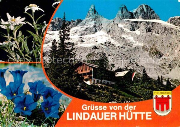 Lindauer Huette mit Drei Türmen Alpenpark Montafon Edel