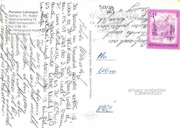 Schwarzach Pongau Pension Lehengut im Hintergrund Hochkön – Bild 2