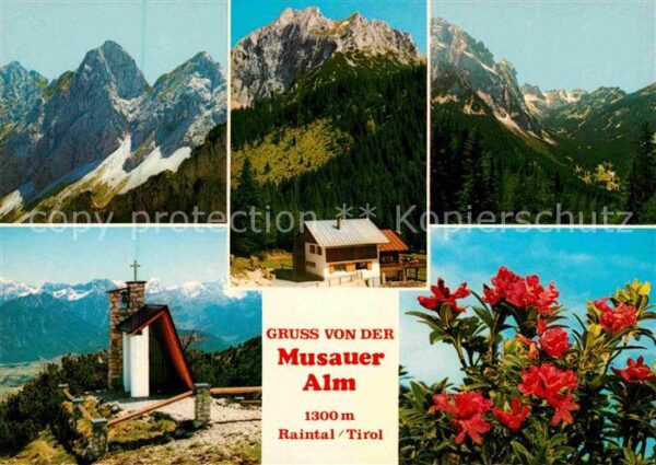 Musau Tirol Musauer Alm Gebirgspanorama Kapelle Alp