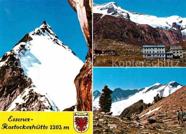 Praegraten Grossvenediger Essener und Rostockerhütte im Maurertal