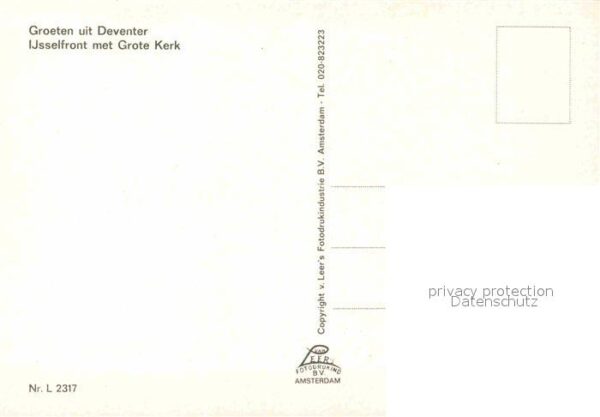 Deventer Ijsselfront met Grote Kerk Kirche – Bild 2