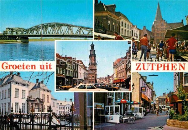 Zutphen Brücke Innenstadt Fussgängerzone