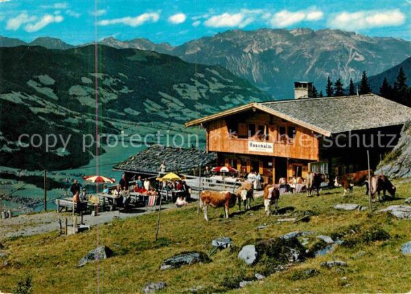 Zell Ziller Tirol Jausenstation Rosenalm Rohrberg Rundbli