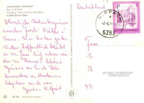 Zell Ziller Tirol Jausenstation Rosenalm Rohrberg Rundbli – Bild 2