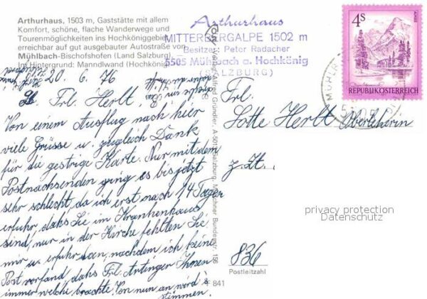 Muehlbach Hochkoenig Arthurhaus Berggasttätte – Bild 2