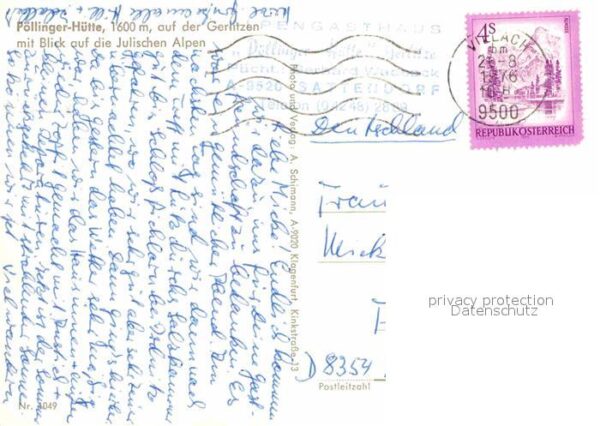 Gerlitzen Pöllinger Hütte mit Blick auf Julische – Bild 2