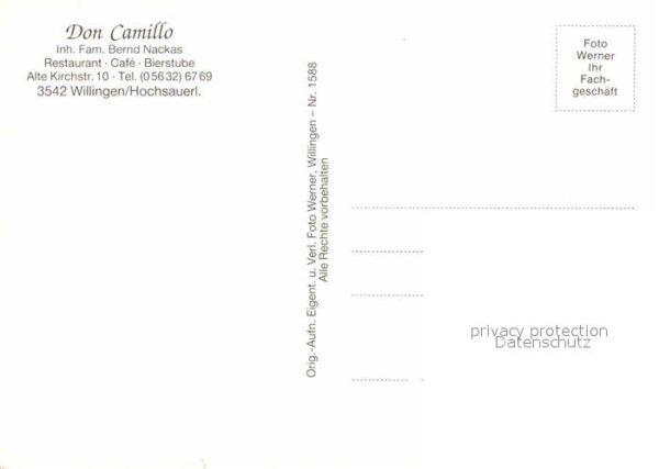 Willingen Sauerland Don Camillo Restaurant Cafe Bierstube K – Bild 2