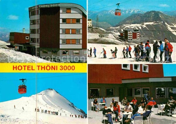 Stilfserjoch Passo dello Stelvio Berghotel Thöni Skipiste Bergbahn Alpen