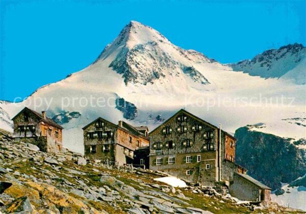 Neukirchen Grossvenediger Kürsingerhütte mit Grossem Geiger Hohe