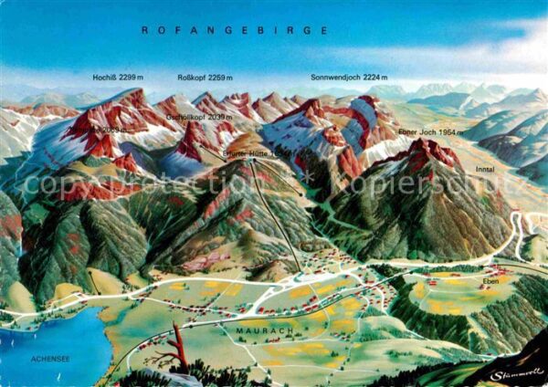 Maurach Achensee Rofanseilbahn zur Erfurter Hütte Rofang