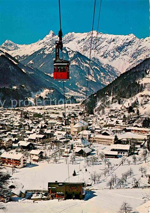 Schruns Vorarlberg mit Hochjochseilbahn Talstation Winters