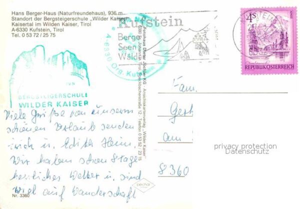 Kufstein Tirol Hans Berger Haus Naturfreundehaus Bergs – Bild 2