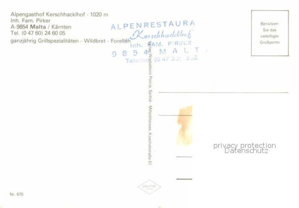 Malta Kaernten Alpengasthof Kerschhacklhof Schlucht Wa – Bild 2
