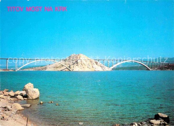 Otok Krk Titov Moste Kopno Brücke