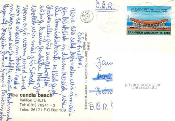 Candia Kreta Hotel Candia Beach Swimming Pool Strand – Bild 2