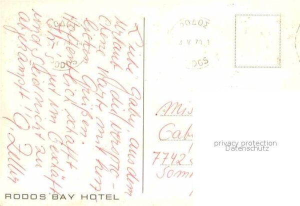 Rhodos Rhodes Aegaeis Bay Hotel Strand – Bild 2