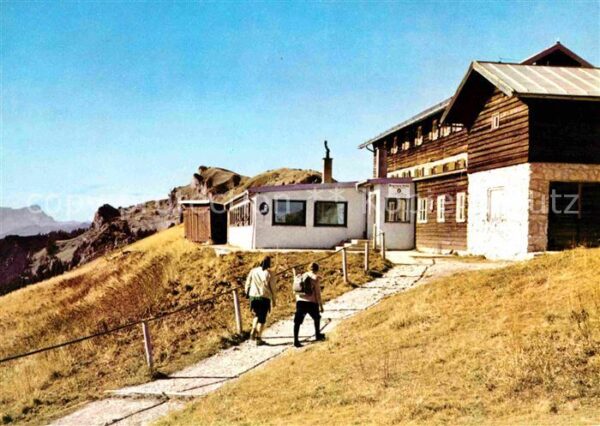 Lenggries Brauneckhaus mit Latschenkopf und Zugsp
