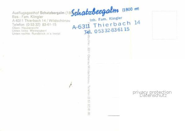 Thierbach Wildschoenau Ausflugsgasthof Schatzbergalm Alpenblic – Bild 2
