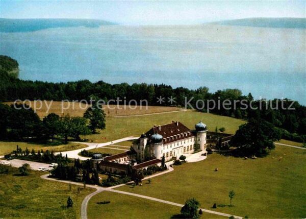 Hoehenried Starnberger See Schloss Fliegeraufnahme