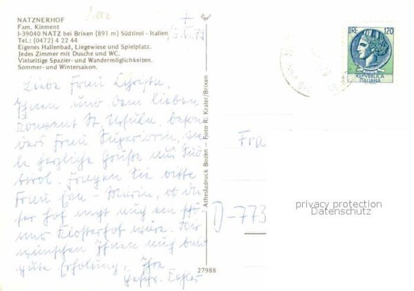 Natz Brixen Suedtirol Natznerhof Gaststätte Pension – Bild 2