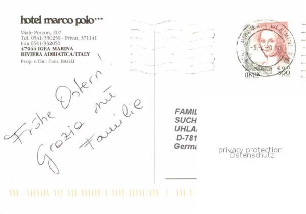 Igea Marina Hotel Restaurant Marco Polo Riviera Adr – Bild 2