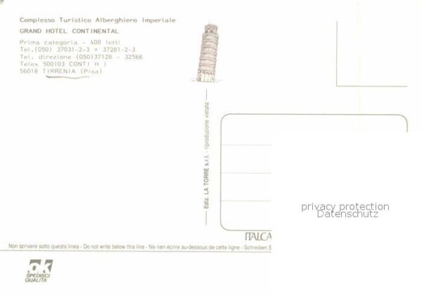 Tirrenia Grand Hotel Continental veduta aerea – Bild 2